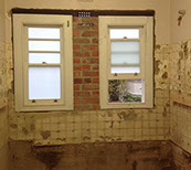 This is the bathroom after demolition