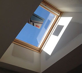 Remote controlled velux skylight