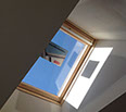 Remote controlled velux skylight