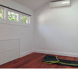 A photo inside new studio over garage
