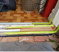 All rot has been cut out and replaced with timber