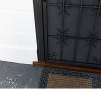 Rot has been cut out, replaced with timber and repainted